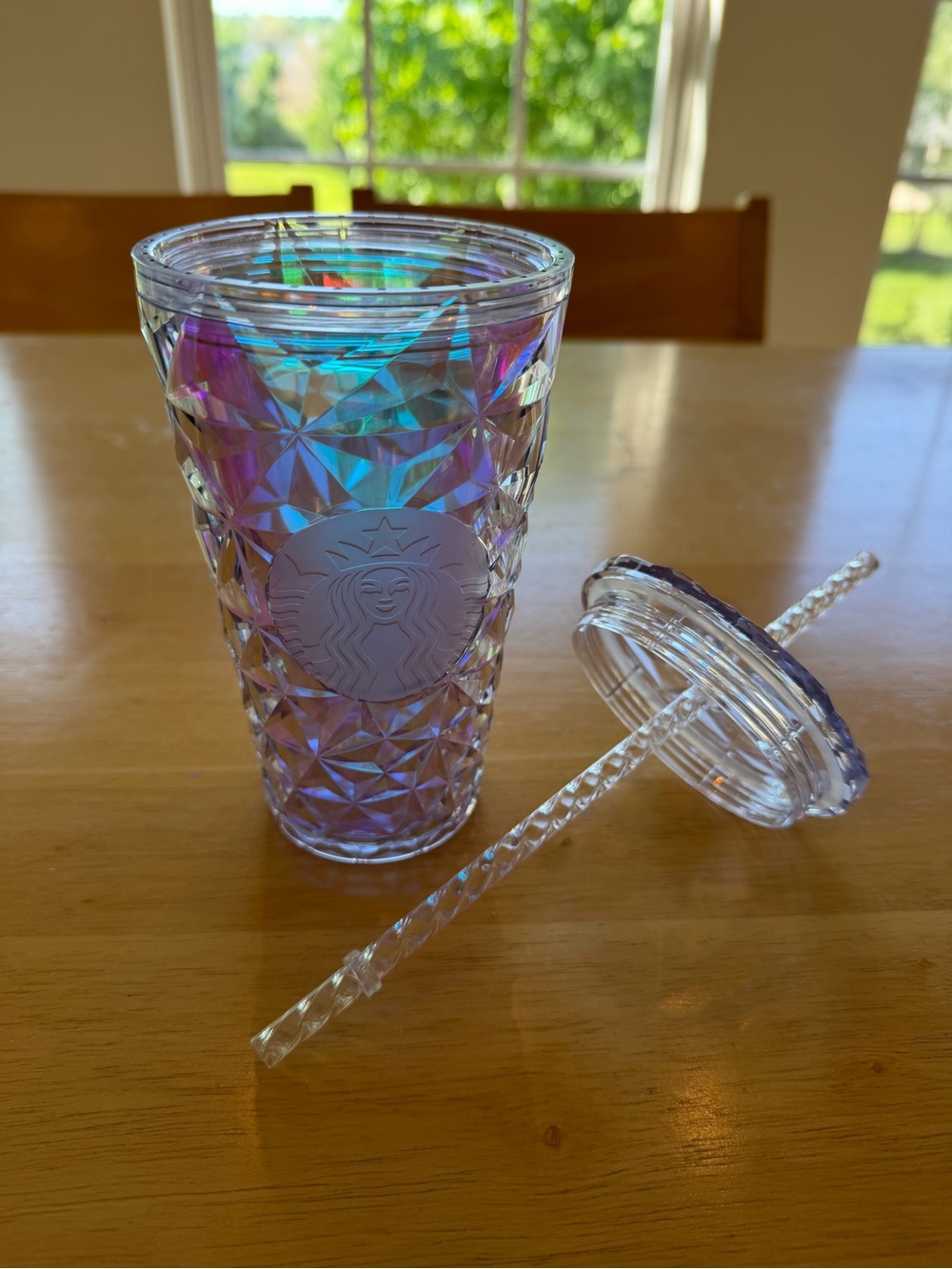 Starbucks Iridescent Prism Tumbler - Purple Blue Shift, NWOT